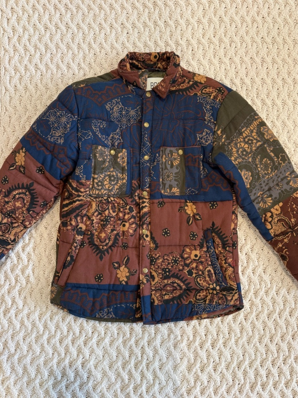 BDG Patchwork Quilted Puffer Jacket